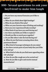 100+ Sexual Questions To Ask Your Boyfriend (very Sexy, Intimate